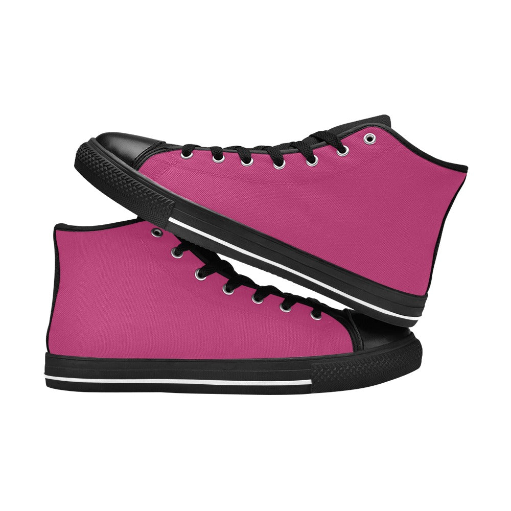 Plum Men's High Top Shoes