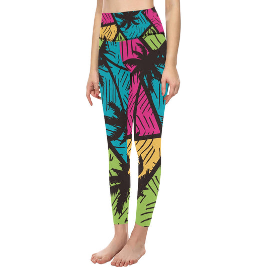 West Coast Palms High-Waisted Leggings