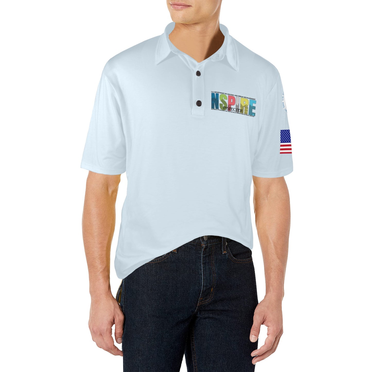 Light Blue Men's Polo Shirt