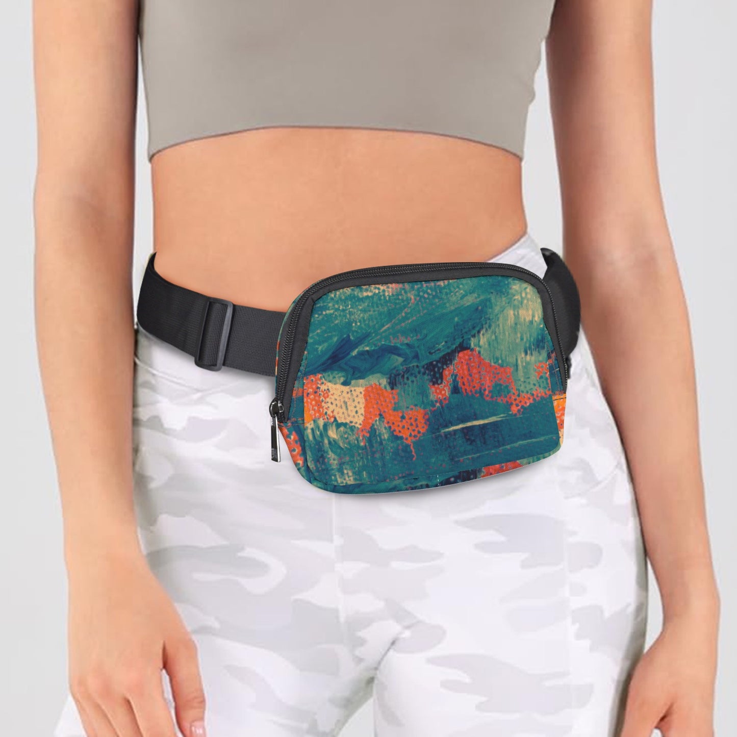 Fire Greenish Belt Bag-Small