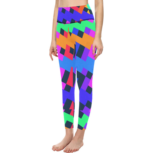 Bright Ziggy High-Waisted Leggings