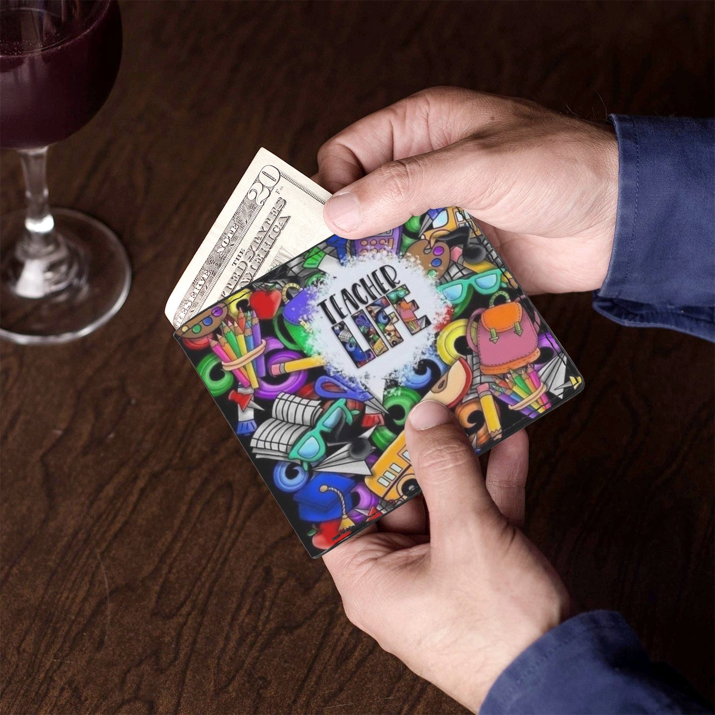 Teacher Life Unisex Bifold Wallet with Multi Slots