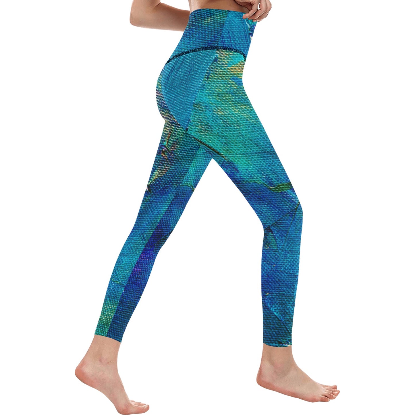 Aqua Marine Women's High-Waisted Leggings