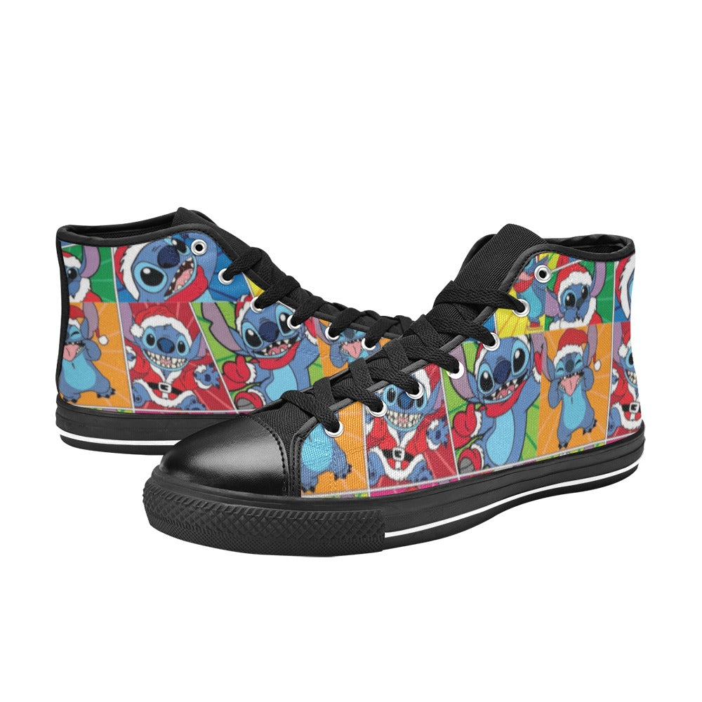 Christmas Lilo Kids' High Top Shoes