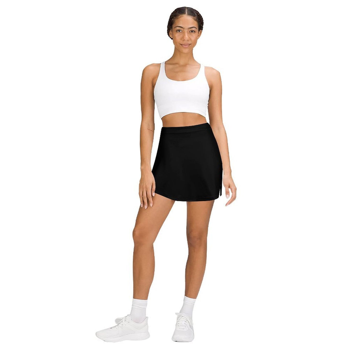 Black A-Line Skirt with Pocket
