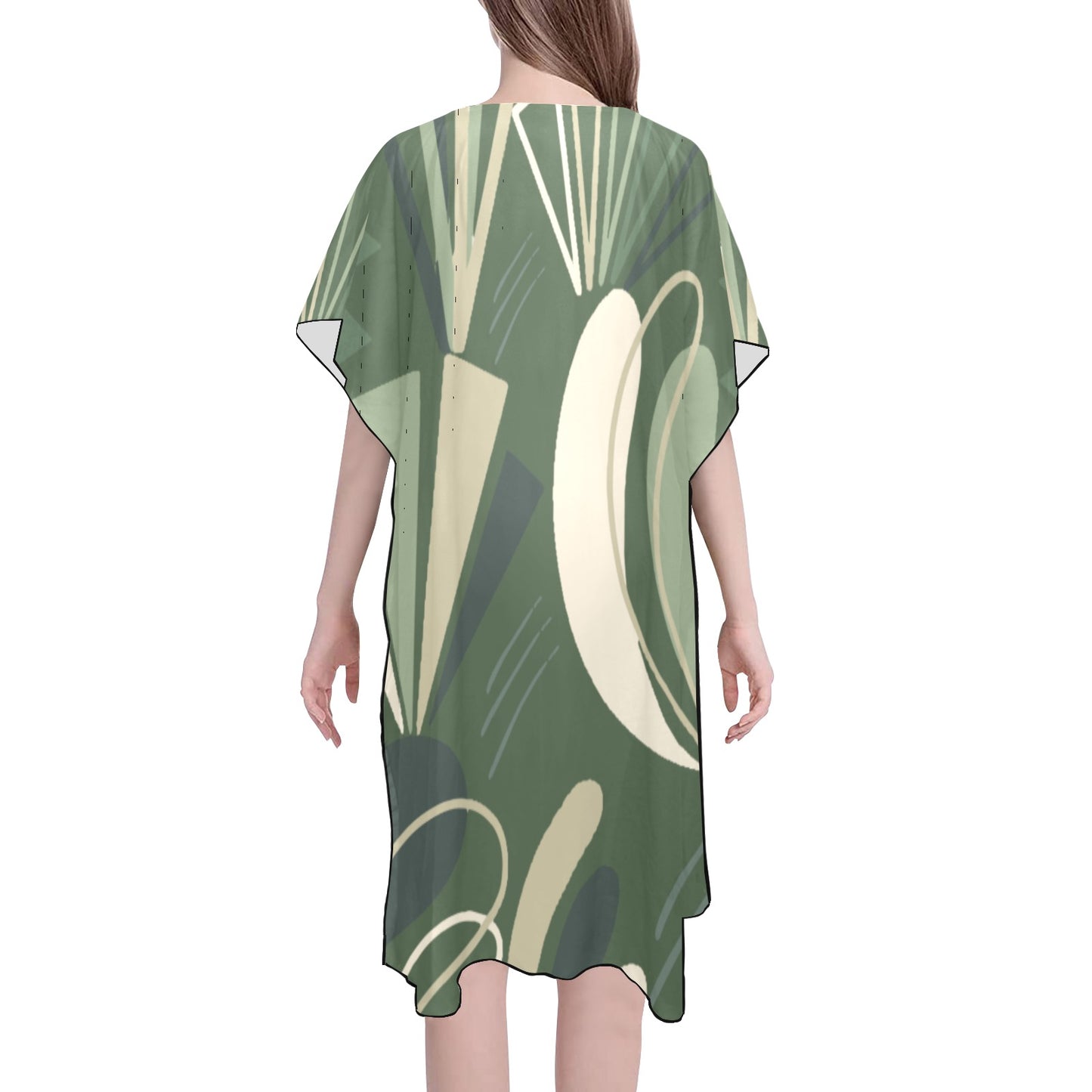 Green Angles Chiffon Cover Ups