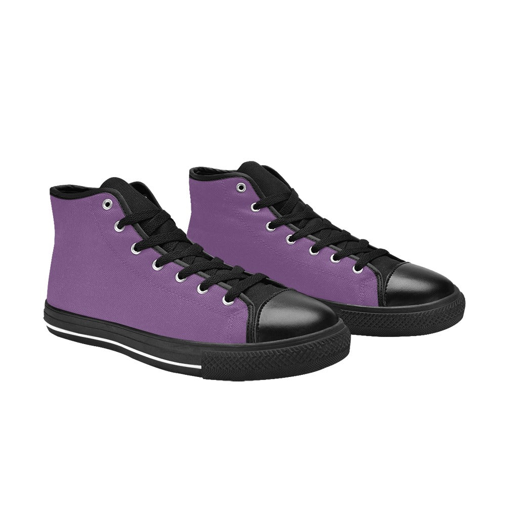 Purple Men's High Top Shoes