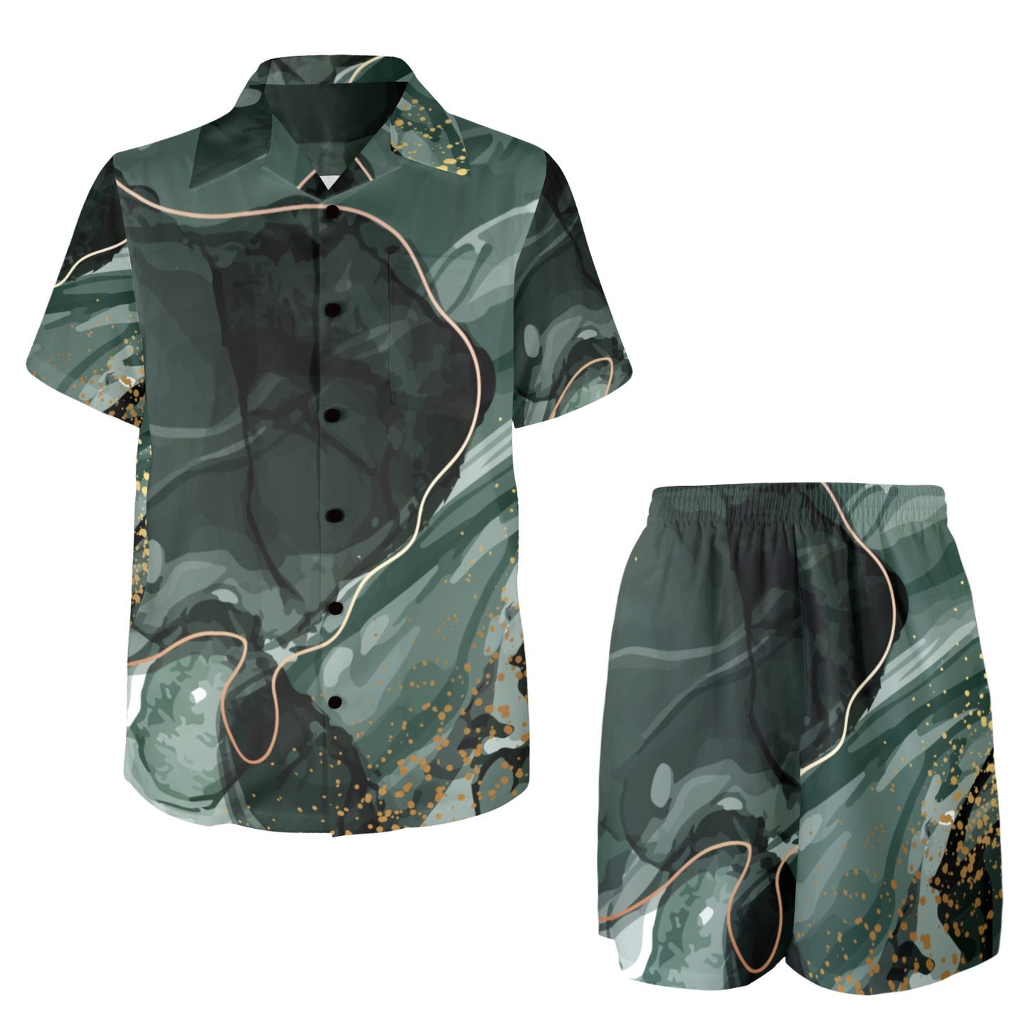 Green Marble Men's Outfit