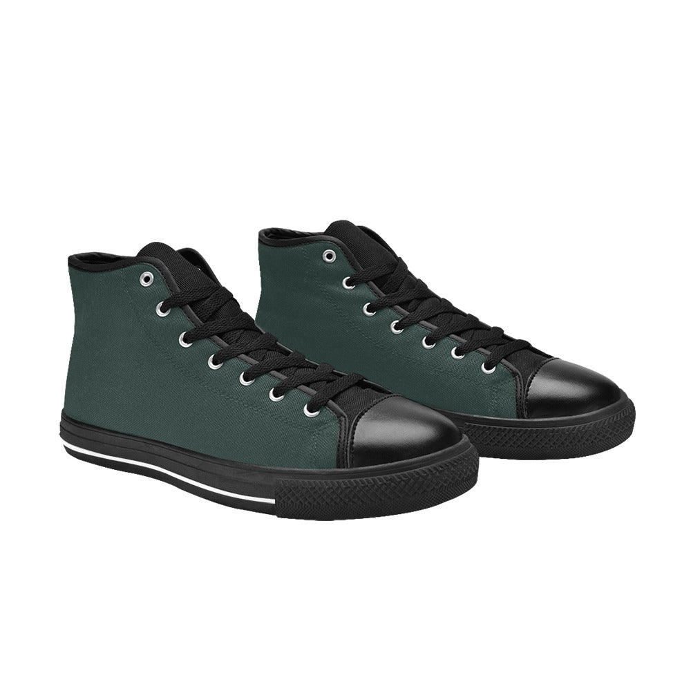 Green Men's High Top Shoes