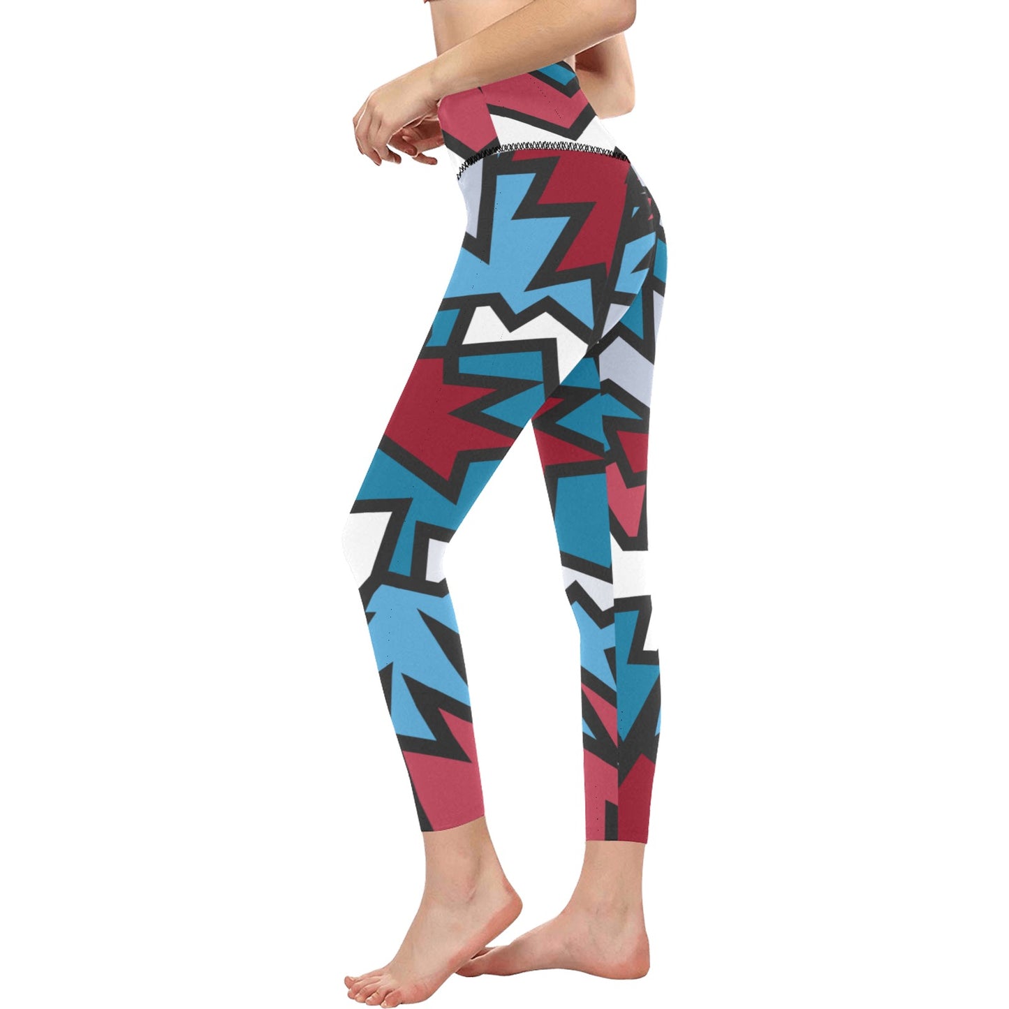 American Zigzag High-Waisted Leggings