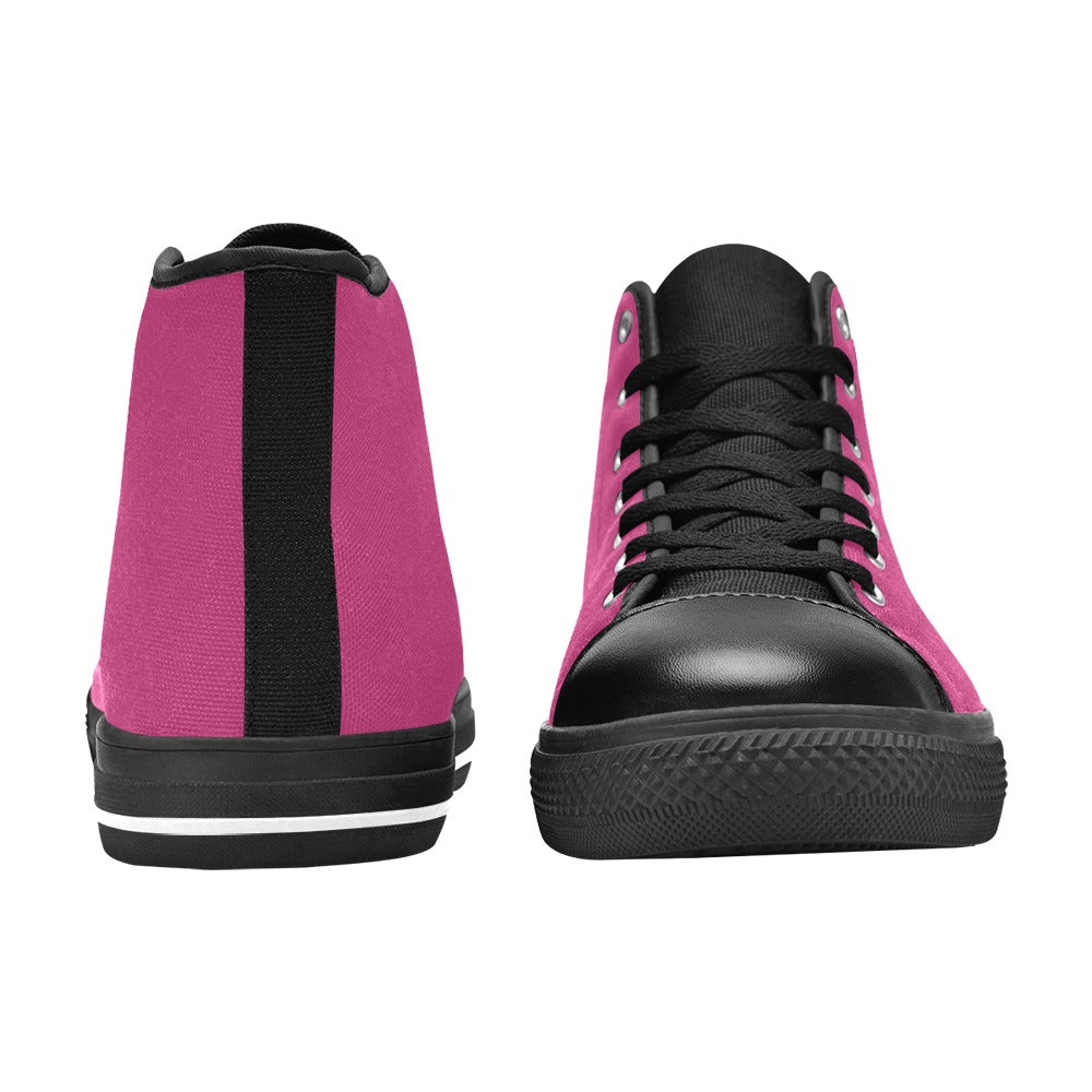Plum Men's High Top Shoes