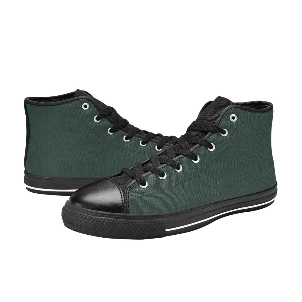Green Men's High Top Shoes