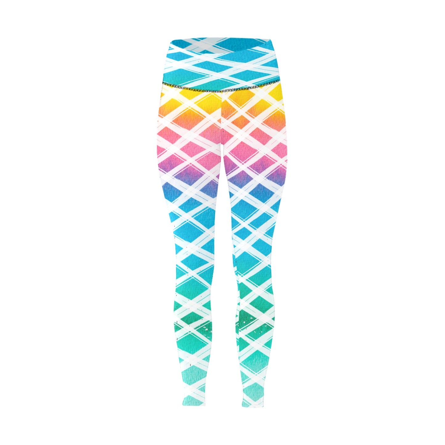 Color Split High-Waisted Leggings