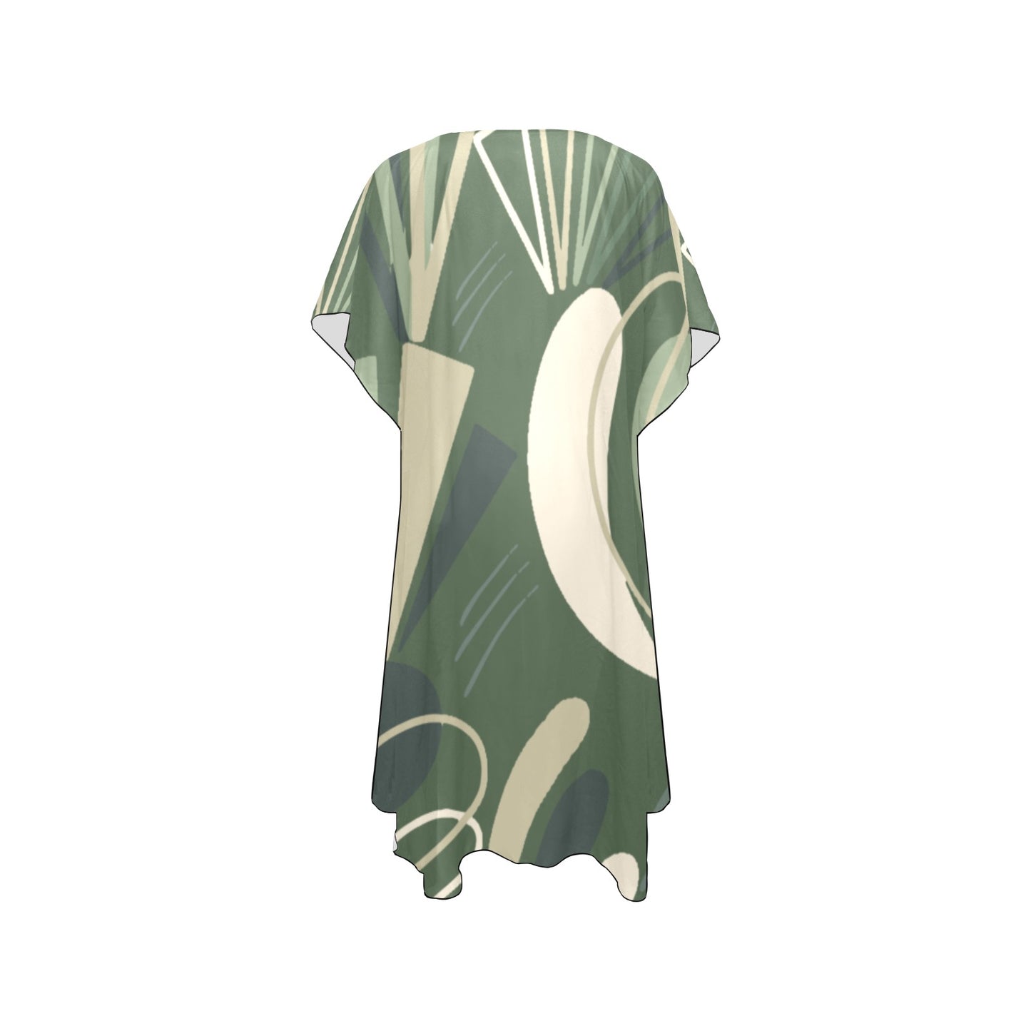 Green Angles Chiffon Cover Ups