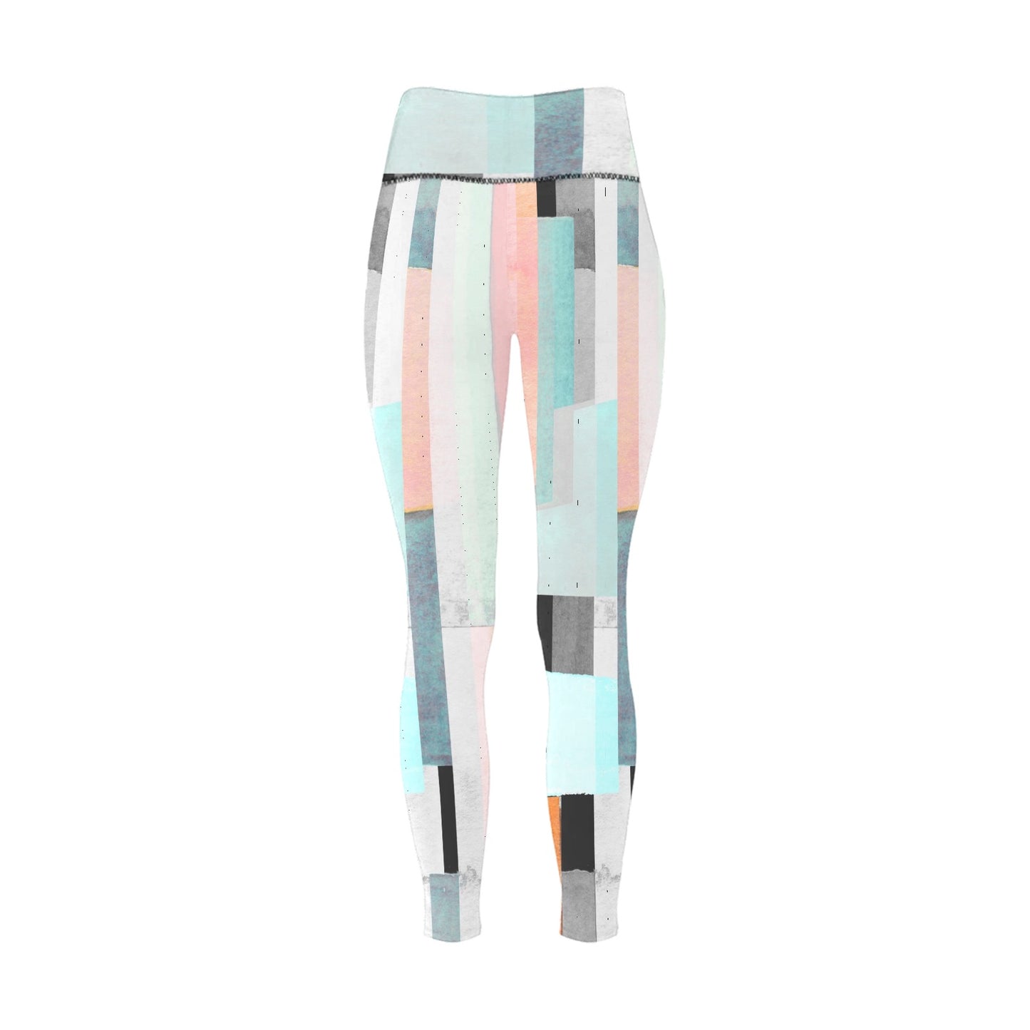 Abstract Geometric High-Waisted Leggings