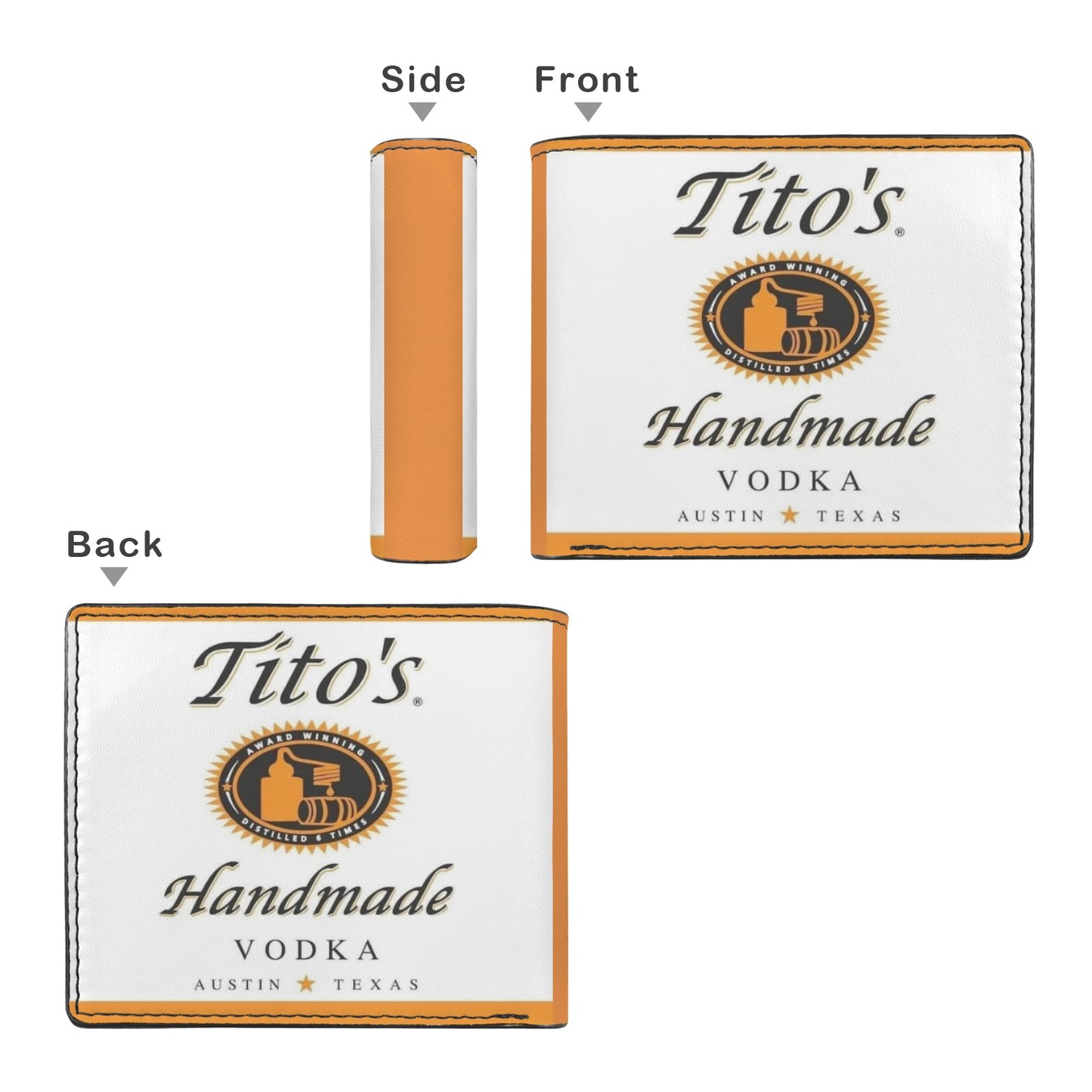 Tito’s Unisex Bifold Wallet with Multi Slots