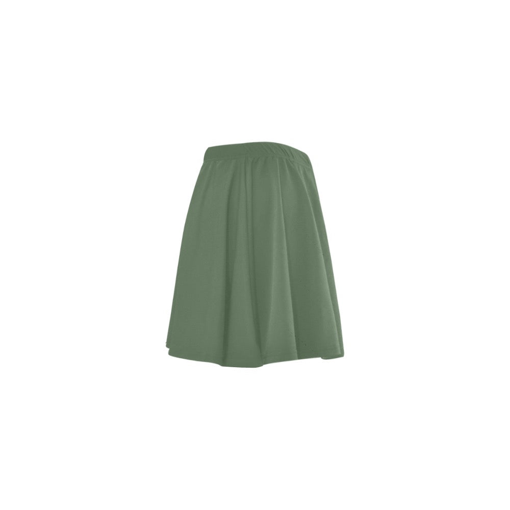 Army Green Mini Skating Skirt