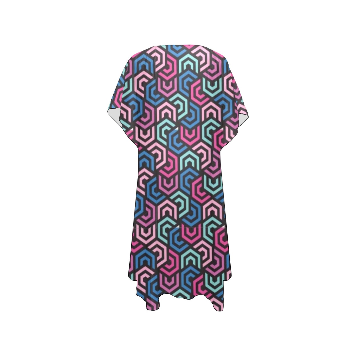 Colorful Polygon Chiffon Cover Ups