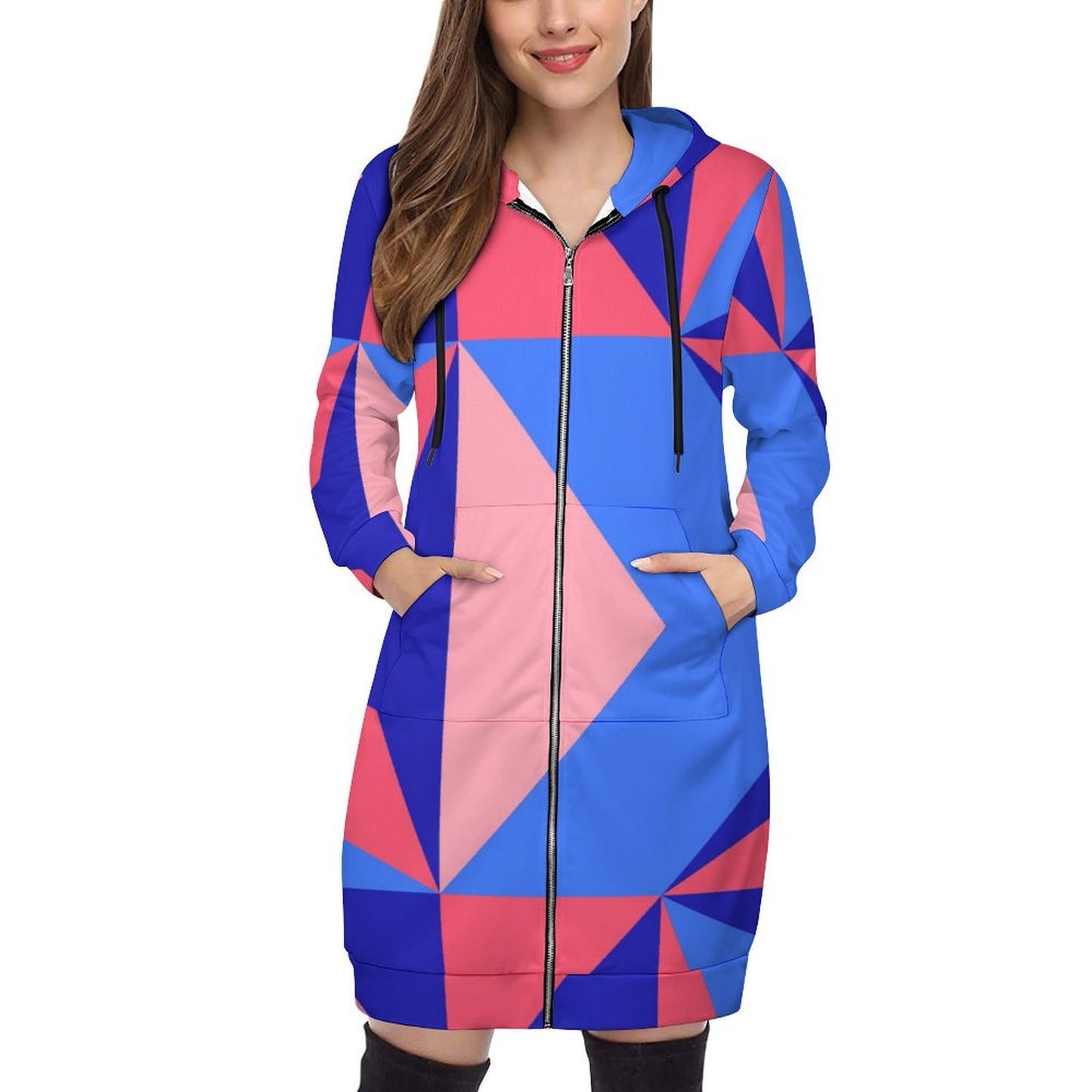 Women’s Hooded Sweatshirt Dress