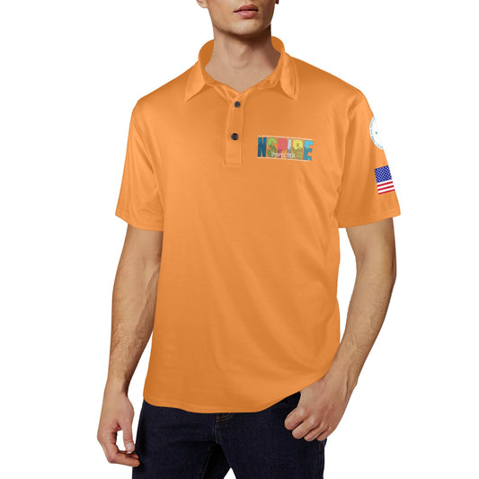 Orange Men's Polo Shirt