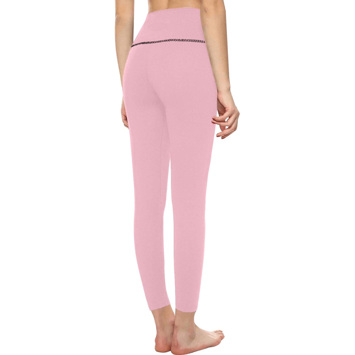 Powder Pink High-Waisted Leggings