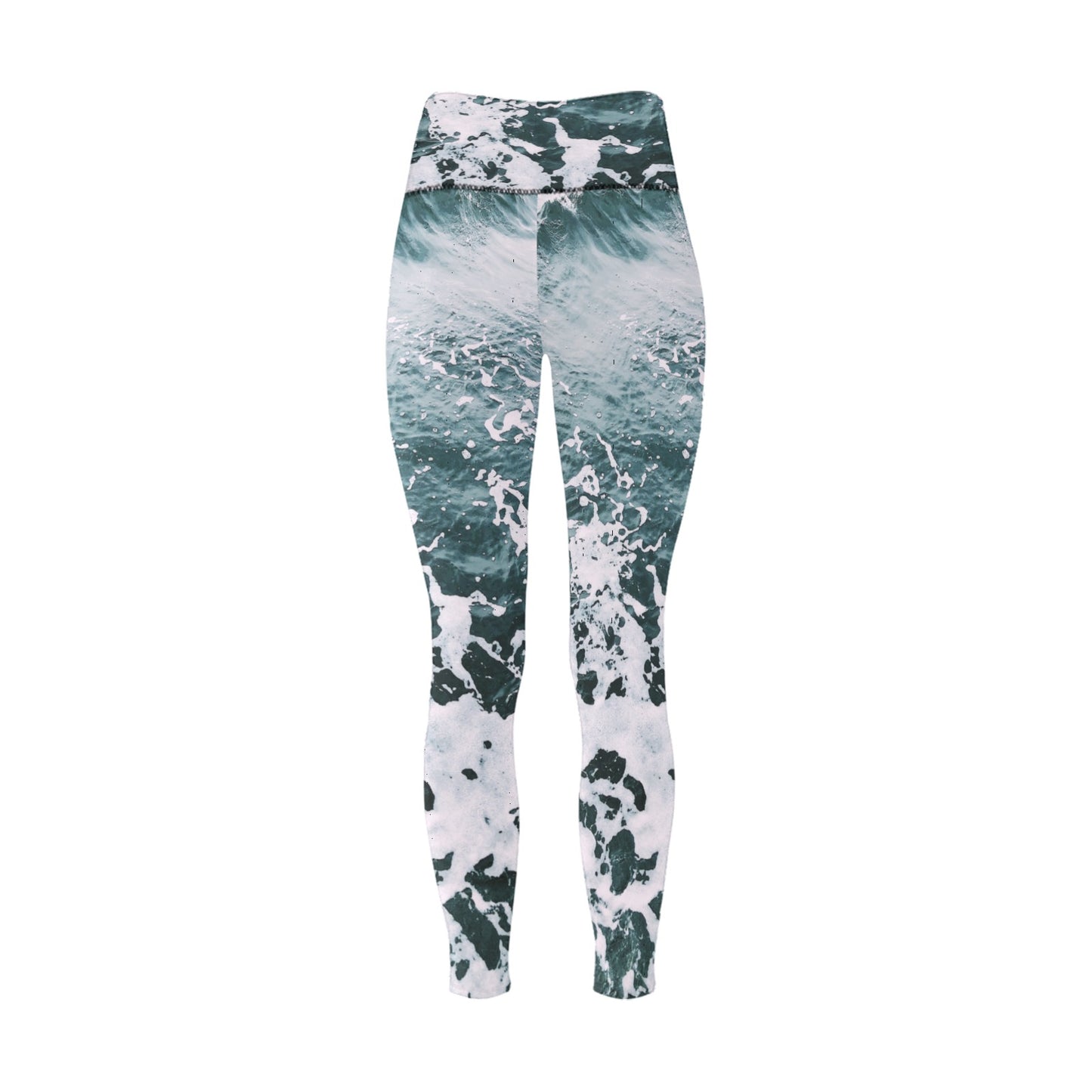 Ocean Breeze High-Waisted Leggings