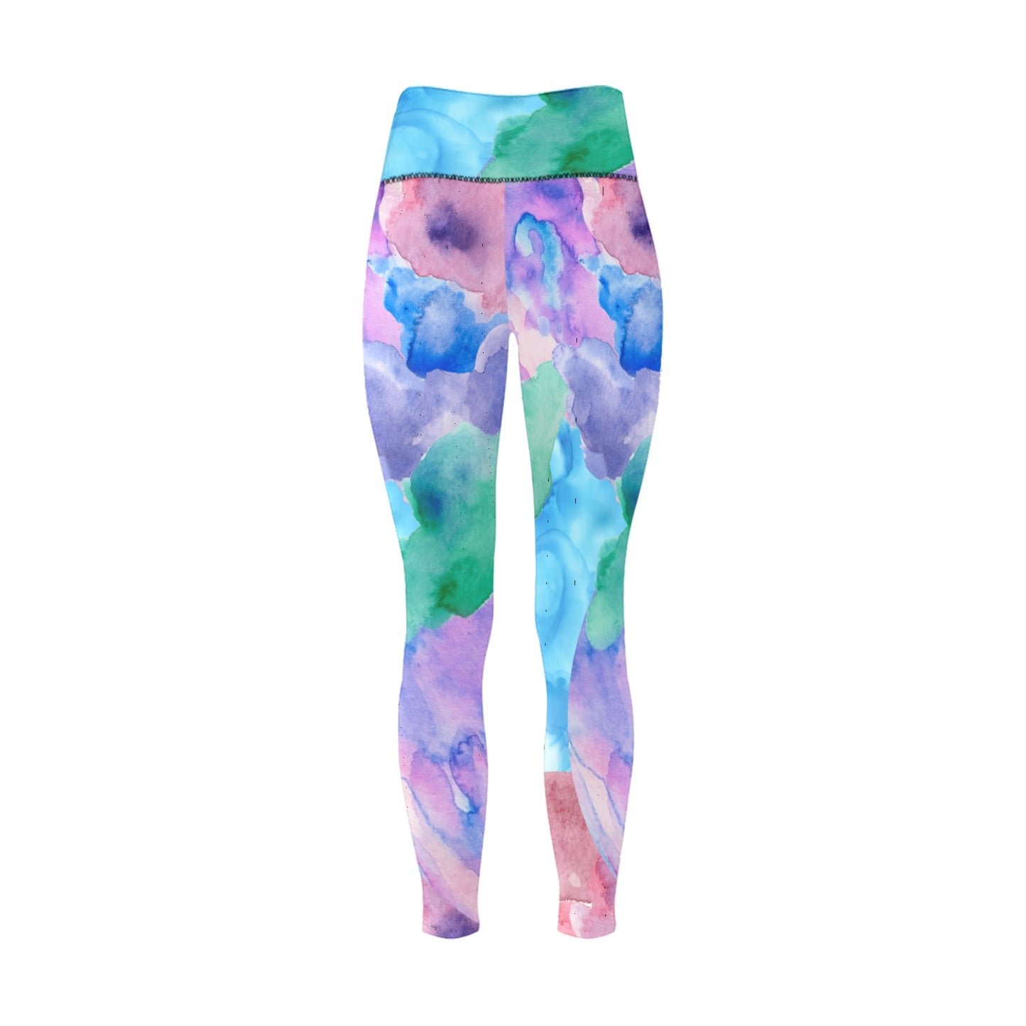 Water Color High-Waisted Leggings