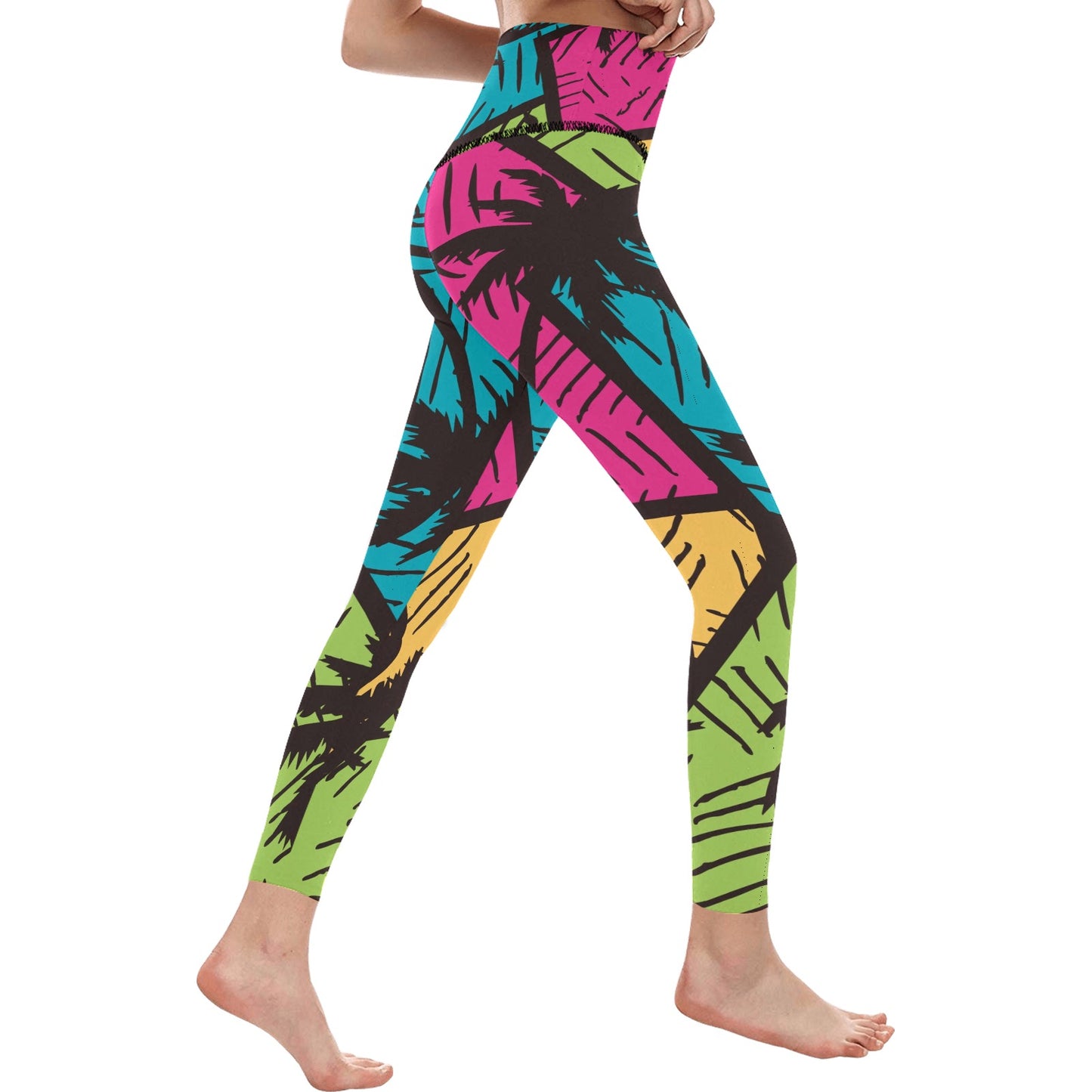 West Coast Palms High-Waisted Leggings