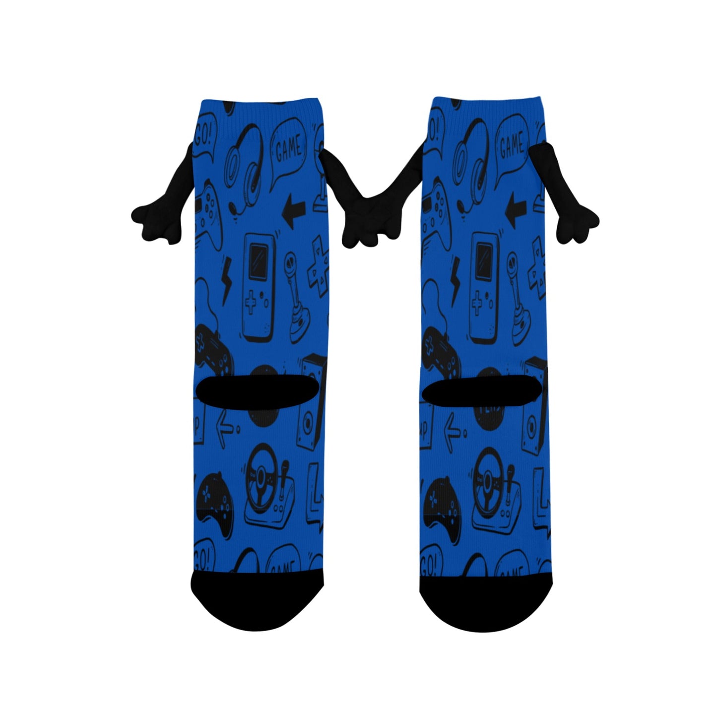 Gamer Holding Hands Socks for Kids