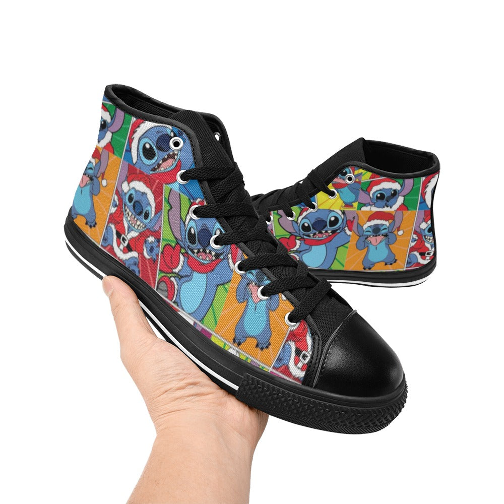 Christmas Lilo Kids' High Top Shoes