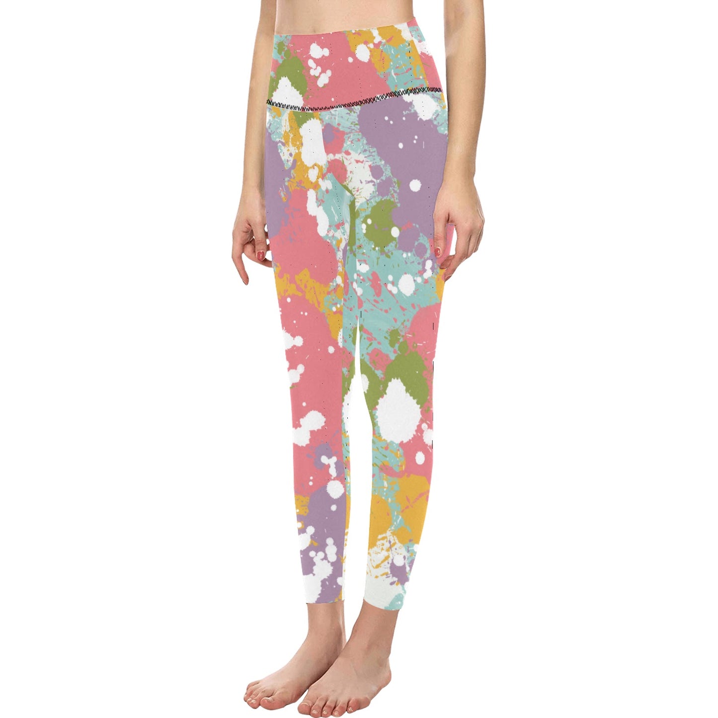 Color Splash High-Waisted Leggings