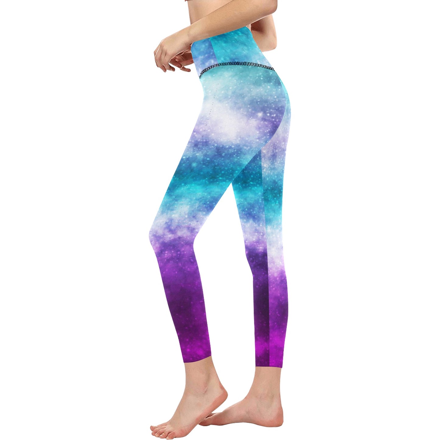 Cosmic Galaxy High-Waisted Leggings