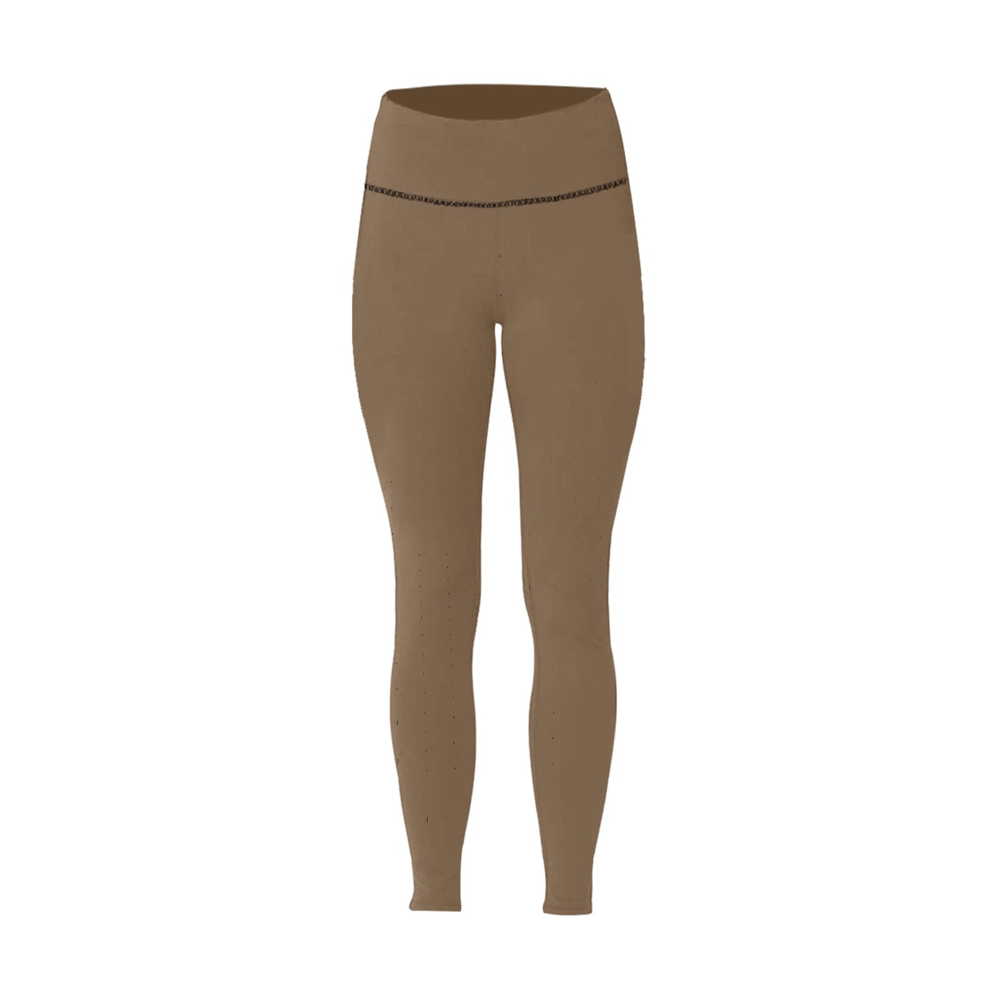 Brown High-Waisted Leggings