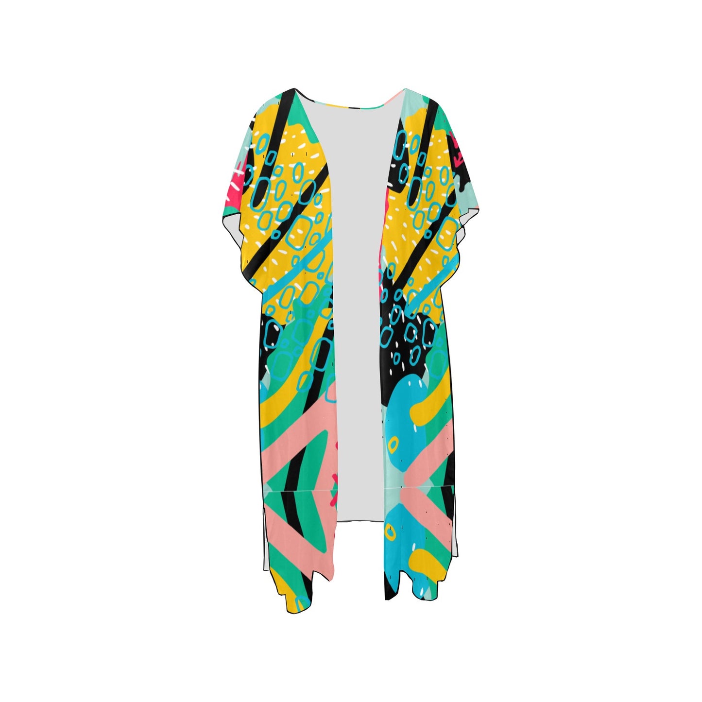 Colorful water flow Chiffon Cover Ups