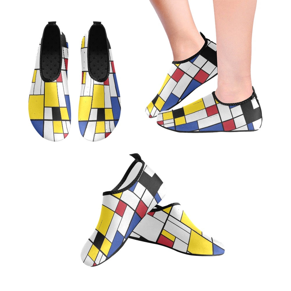 Colorful Tiles Kids' Slip-On Water Shoes