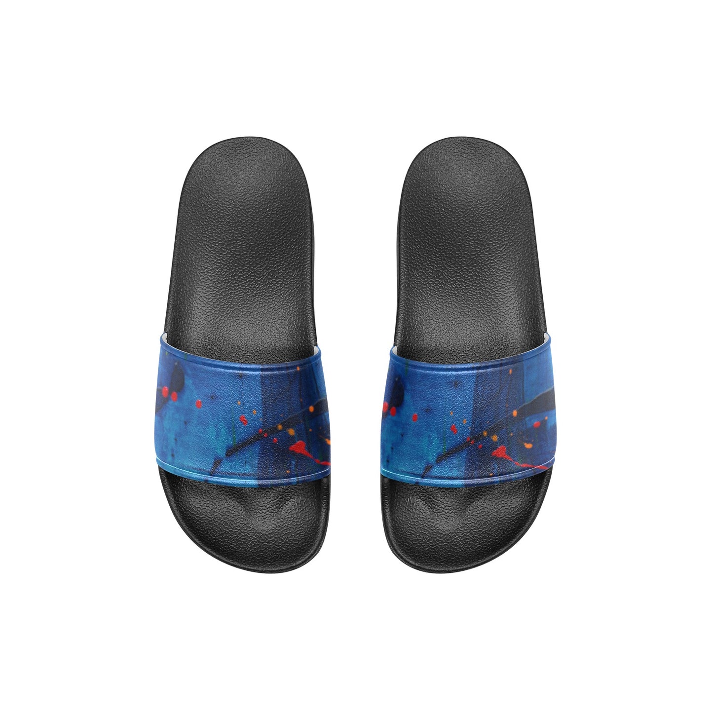 Blue Canvas Kids' Slide Sandals