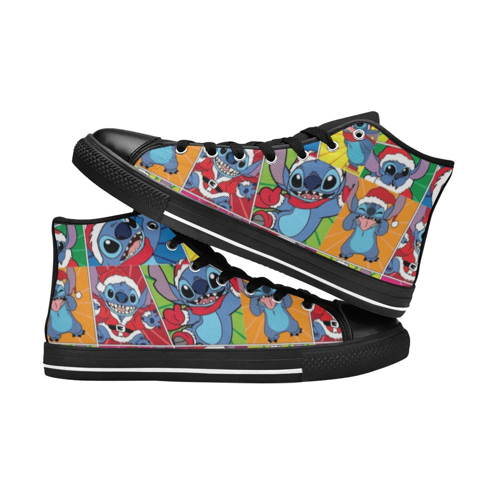 Christmas Lilo Kids' High Top Shoes