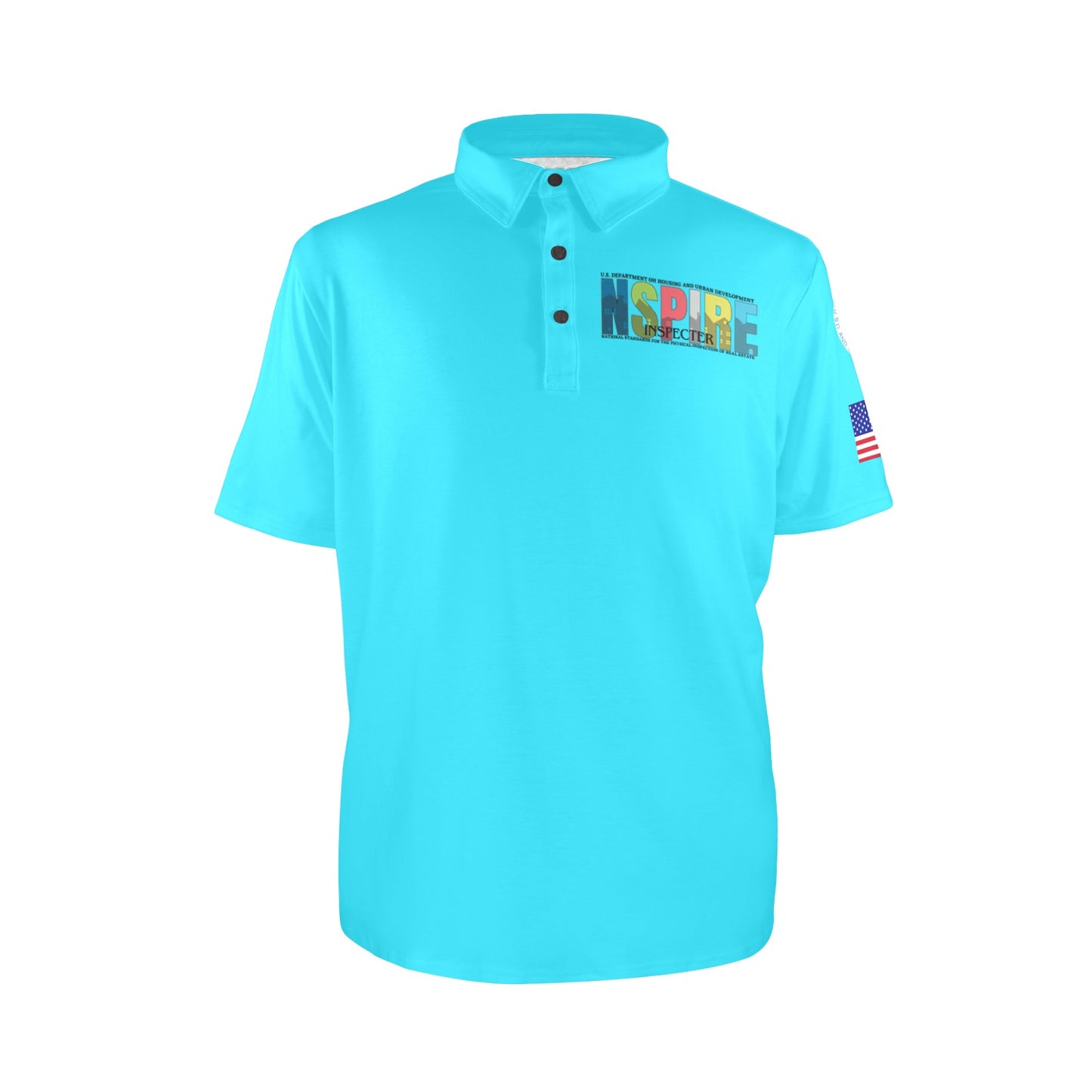 Turquoise Men's Polo Shirt