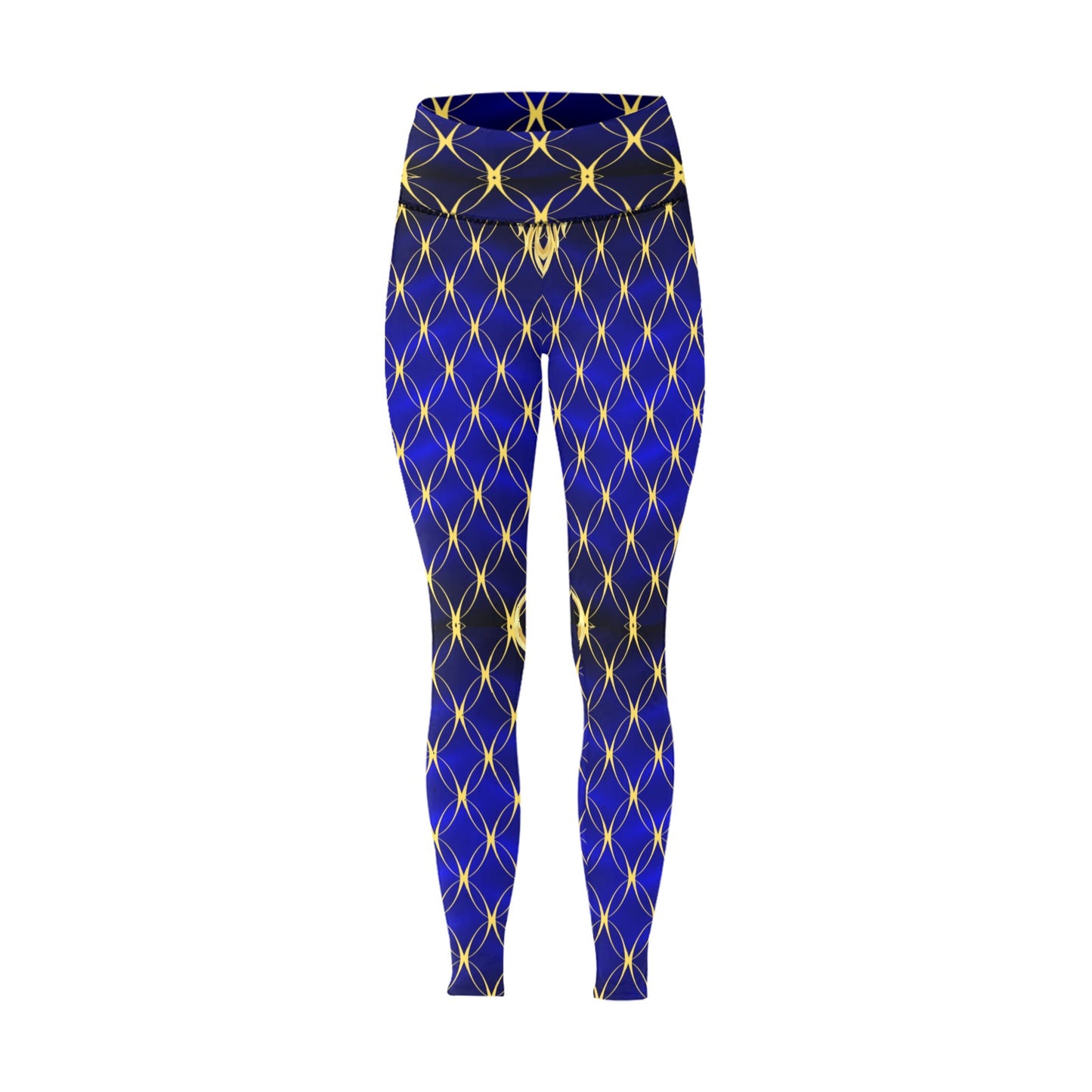 Royal Blue Fashion High-Waisted Leggings