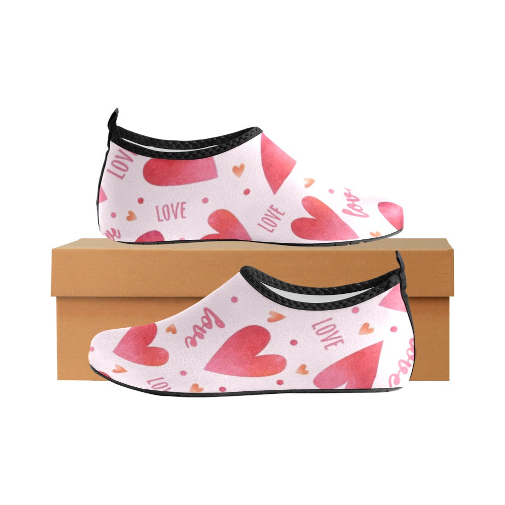 Love Hearts Kids' Slip-On Water Shoes