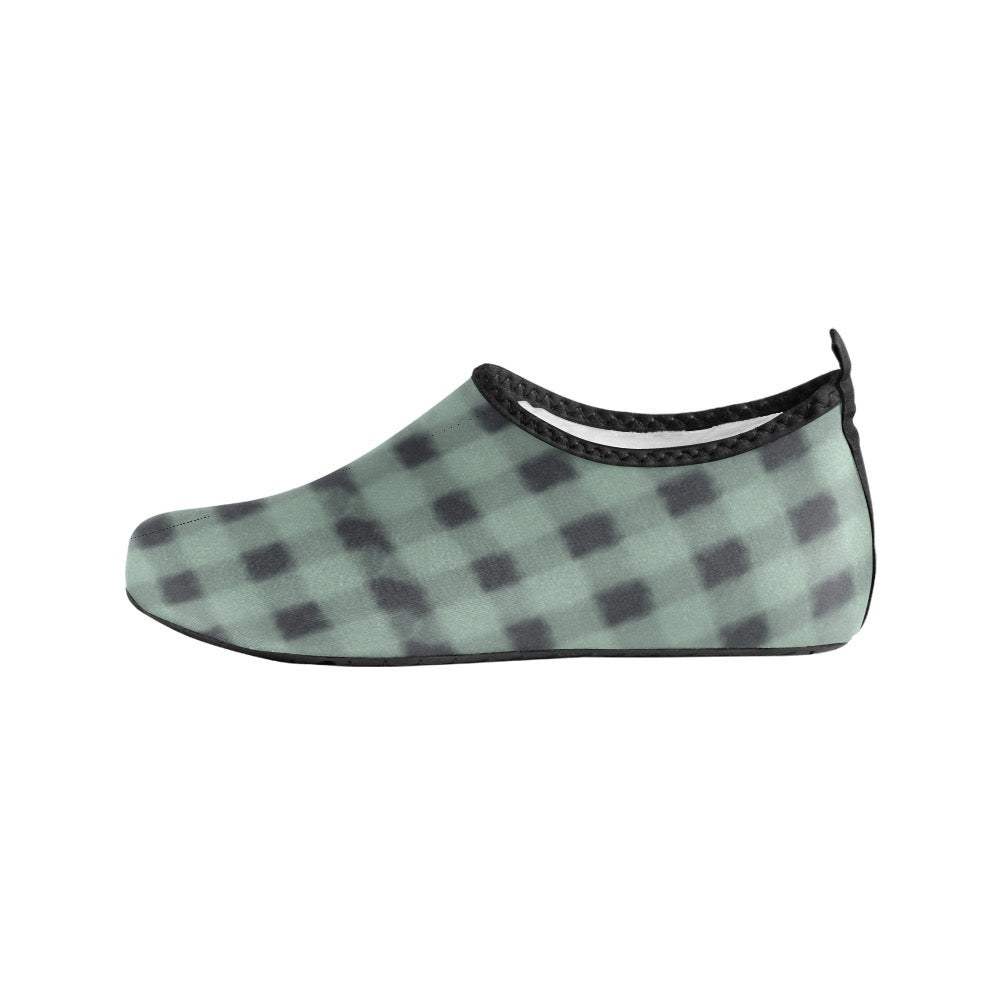 Army Green & Black Kids' Slip-On Water Shoes