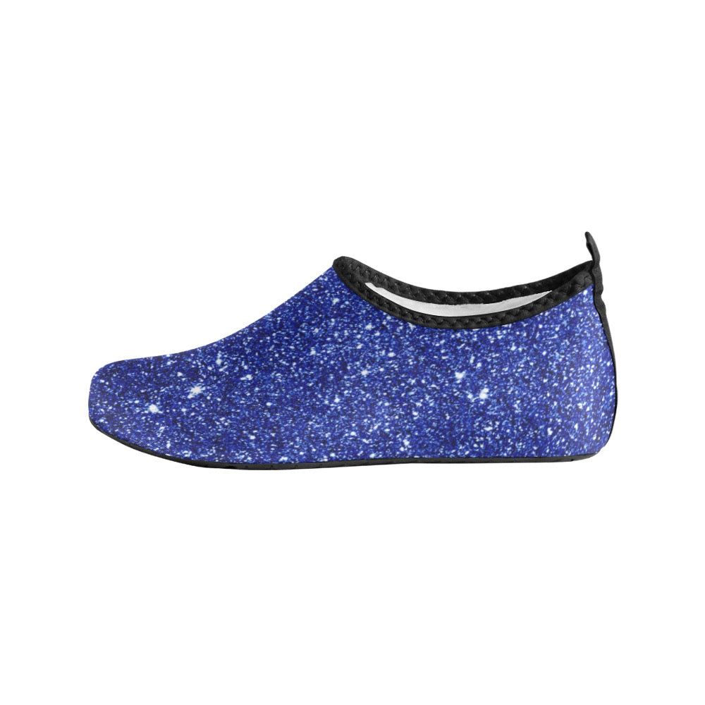 Blue shimmer Kids' Slip-On Water Shoes