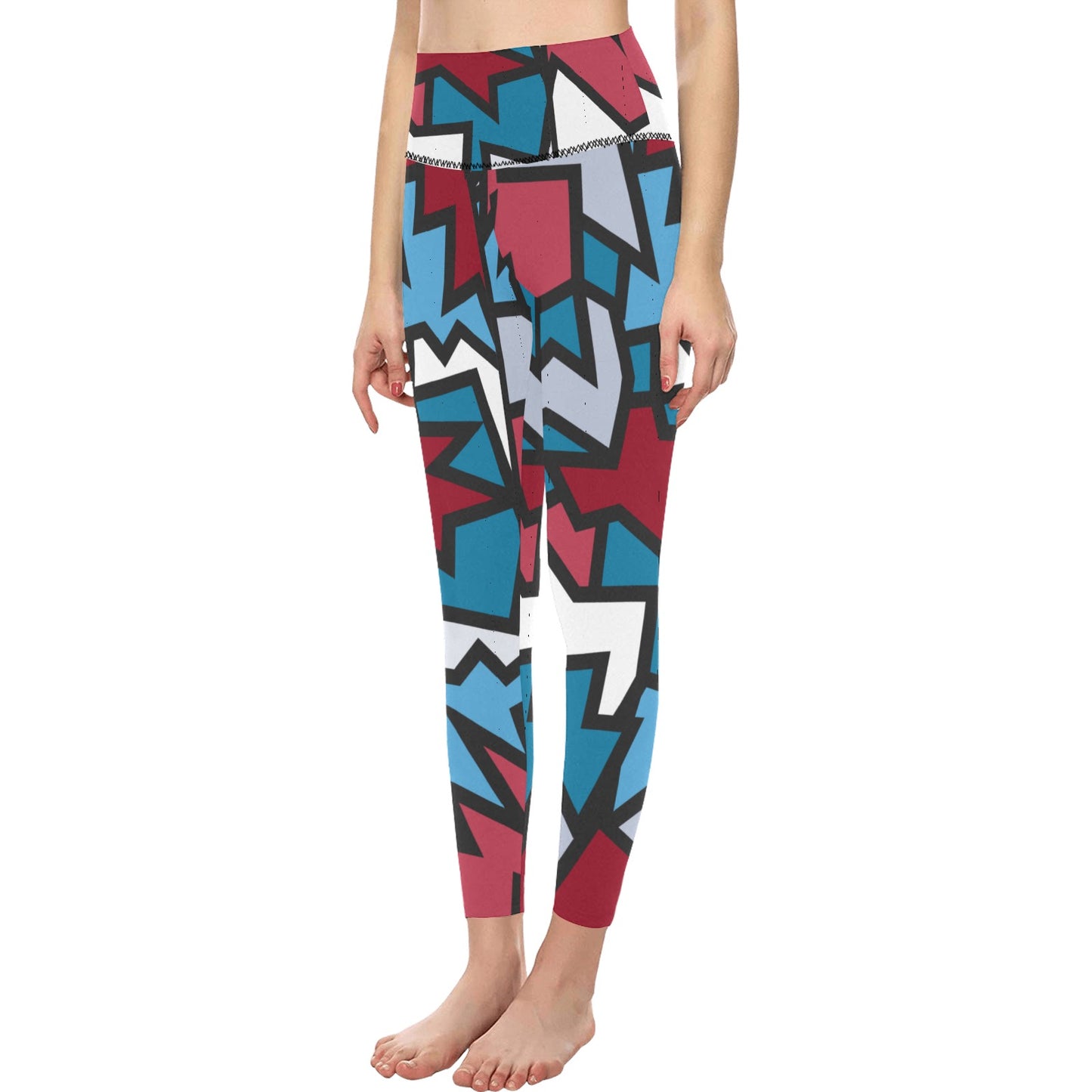 American Zigzag High-Waisted Leggings