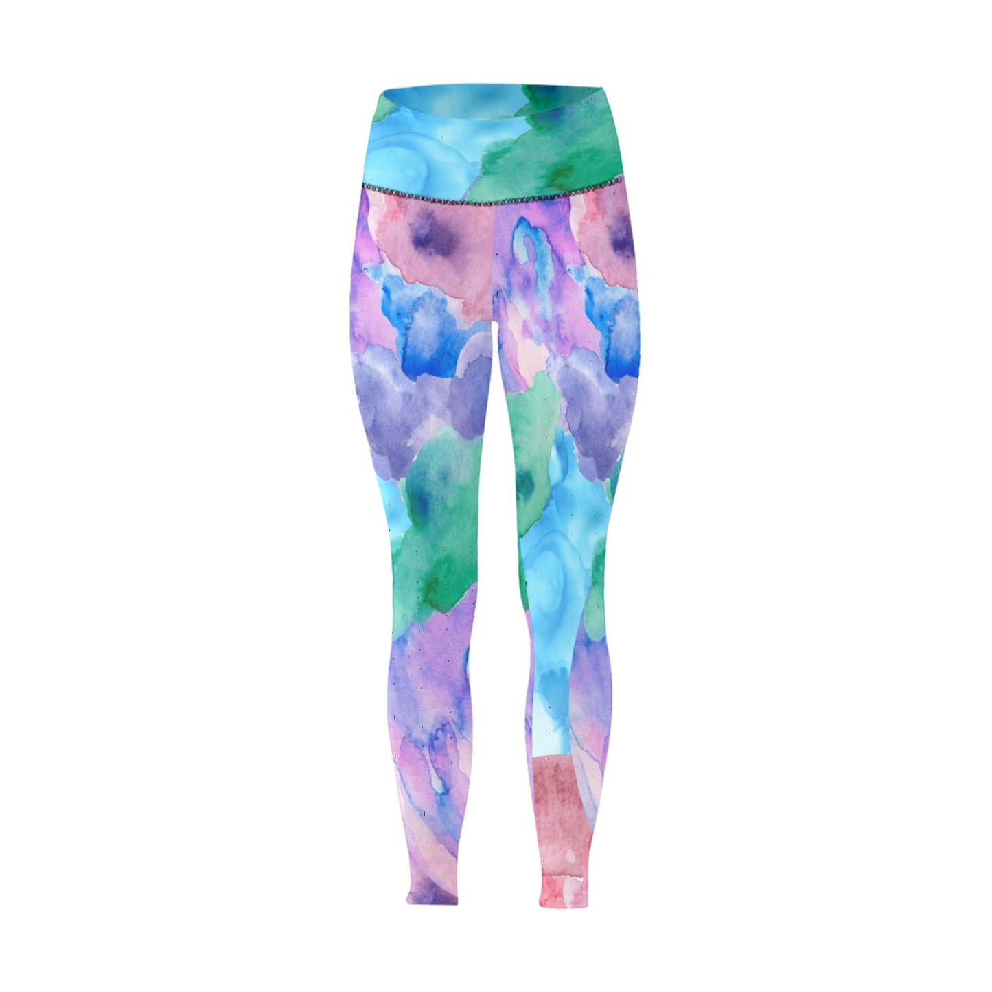 Water Color High-Waisted Leggings