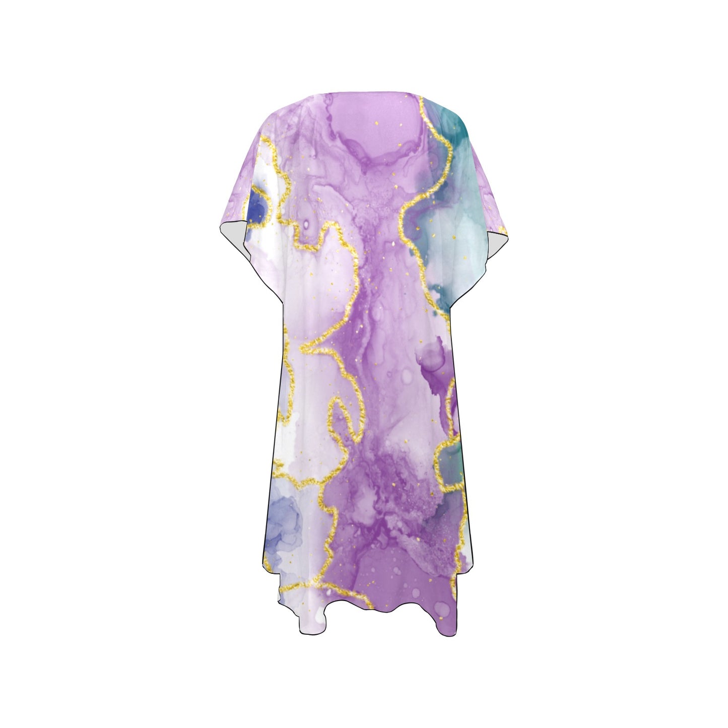 Purple, Green Marble Chiffon Cover Ups