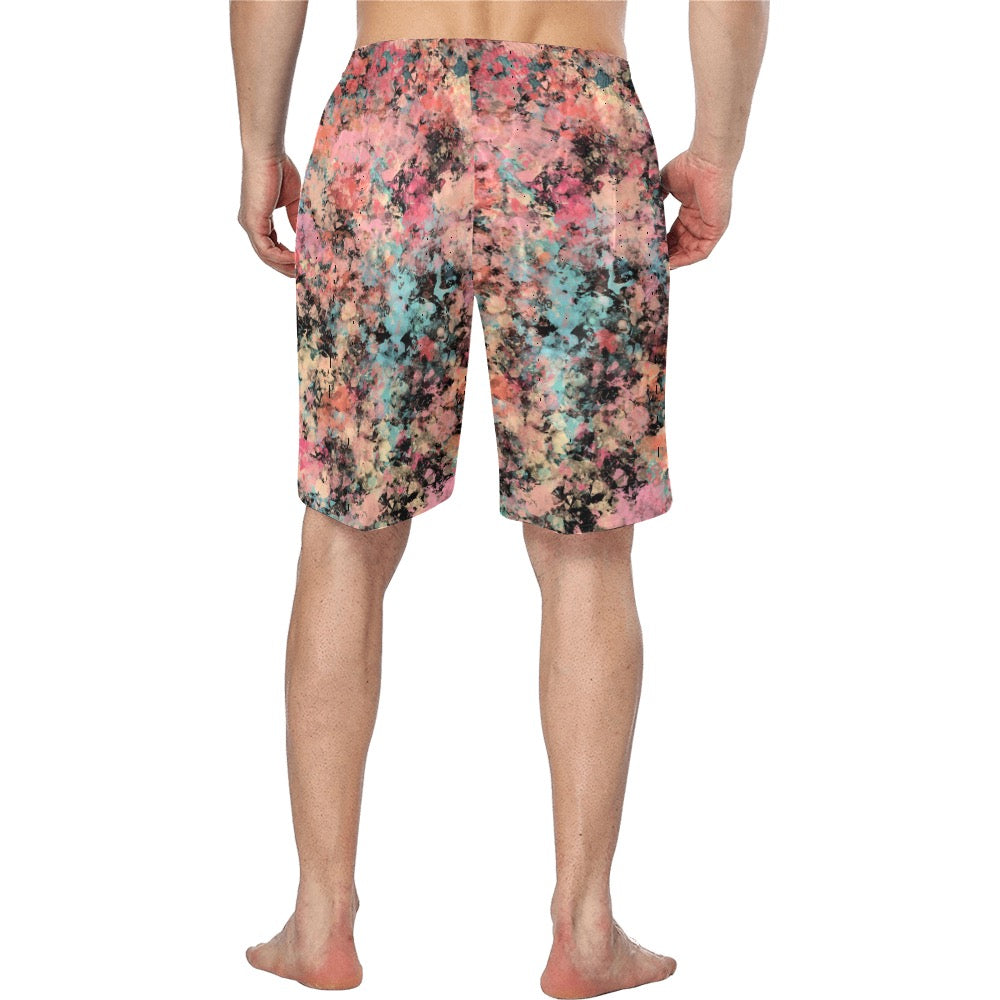 Peach Granite Men's Swim Trunk