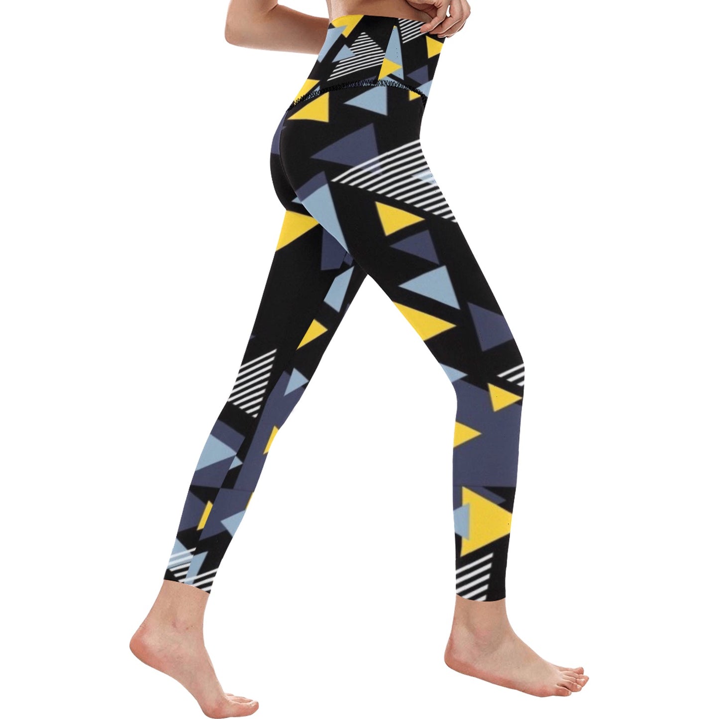 Triangle Angles High-Waisted Leggings