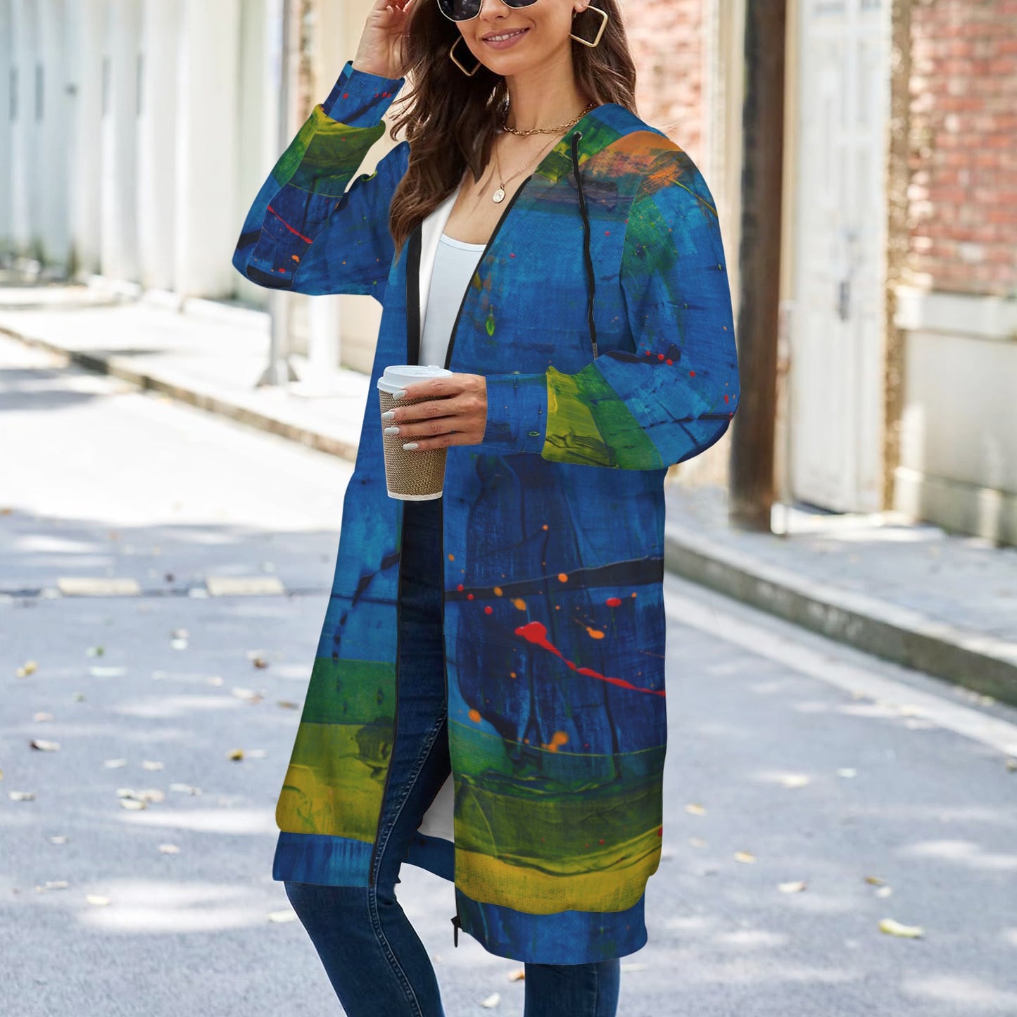 Sunset Lake Women's Long Hooded Coat