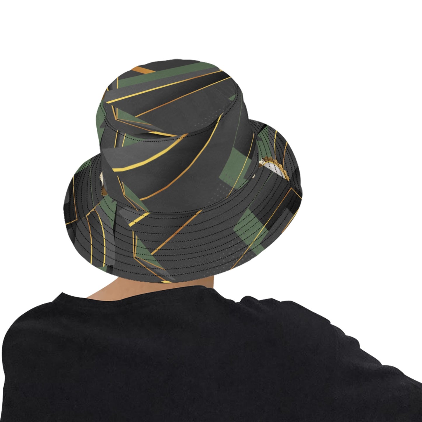 Green Abstract Unisex Summer Bucket Hat