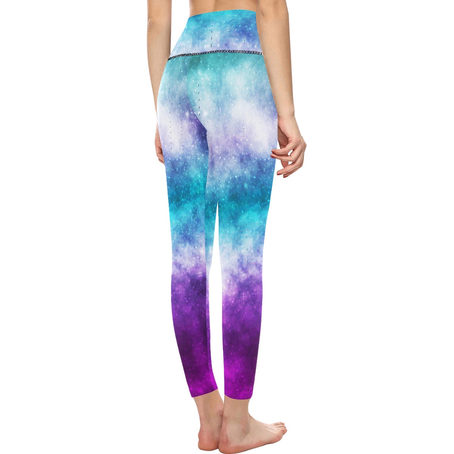 Cosmic Galaxy High-Waisted Leggings